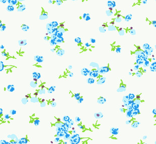 清新蓝小花碎花图案
