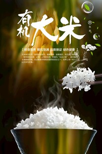 有机大米宣传海报