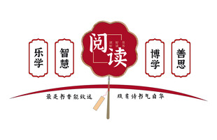 阅读 学校 墙海报 宣传