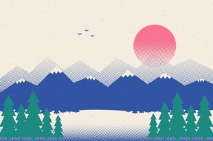 山水背景