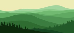 青绿山林背景