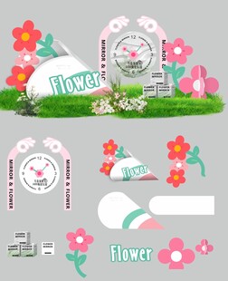 花朵主题美陈装饰素材