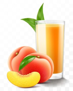 鲜榨水蜜桃果汁