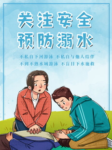 防溺水海报 