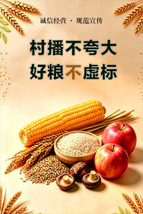 粮食农特产助农海报