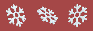 红底雪花装饰图案