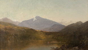 山野晨雾风景油画