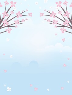 樱花背景素材