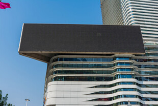 户外建筑空白显示屏