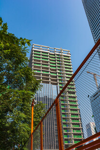 城市摩天大楼仰拍景观