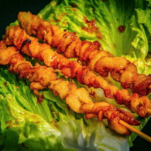 美味烤鸡肉串