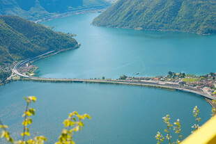 高山蓝湖大坝风光