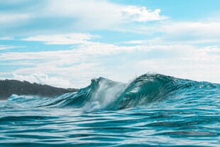 碧海翻涌海浪风光