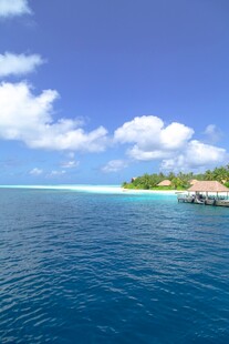 碧海蓝天海岛风光