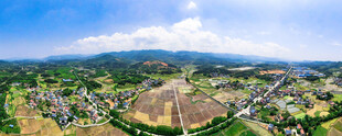 航拍郊野乡村风光