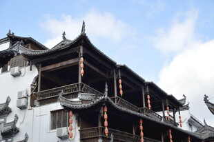 中式古建飞檐景观