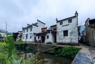 徽派古村临水民居
