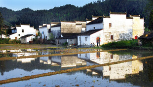 皖南水乡古村风光