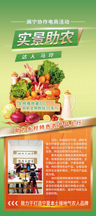 乡村助农直播宣传展架