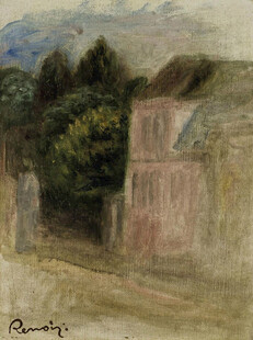 郊野民居风景画作