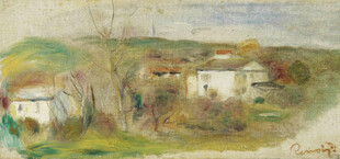 乡村郊野风景油画