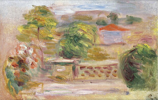 田园乡村风景油画