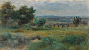 郊野风景油画