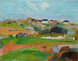 乡村田园风景油画