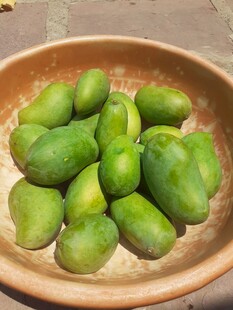 碗中新鲜青芒果