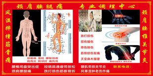 经络调理养生宣传海报