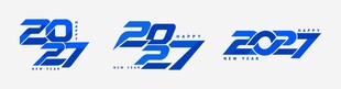 2027 新年字体