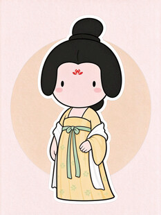 Q版萌系唐代仕女
