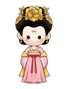 Q版唐代古风仕女