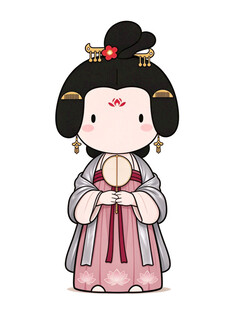 Q版唐代古风仕女