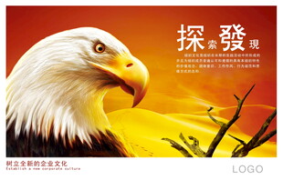 雄鹰探索企业文化海报