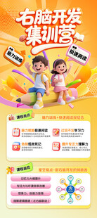 右脑开发训练海报