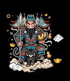 武财神插画