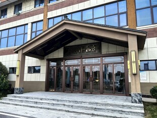 新中式建筑入户门头