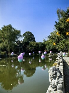 园林湖景风光