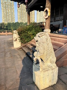 户外中式石狮子雕塑