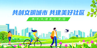 文明城市创建宣传海报