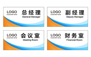 公司科室牌