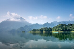 湖光山色自然美景