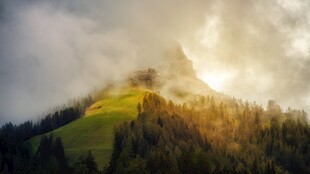 山野日落美景