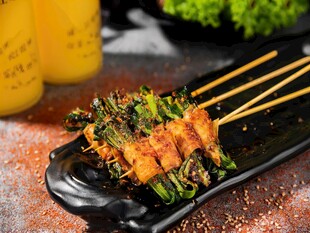 香烤菜卷小串