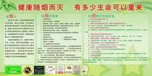 禁烟健康科普展板