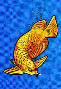 金龙鱼插画