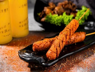特色烤肠串小吃