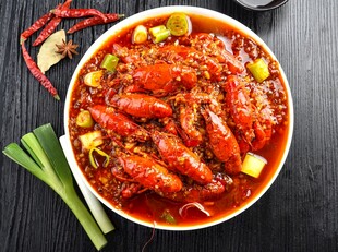 麻辣小龙虾美食