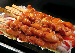 美味孜然肉串